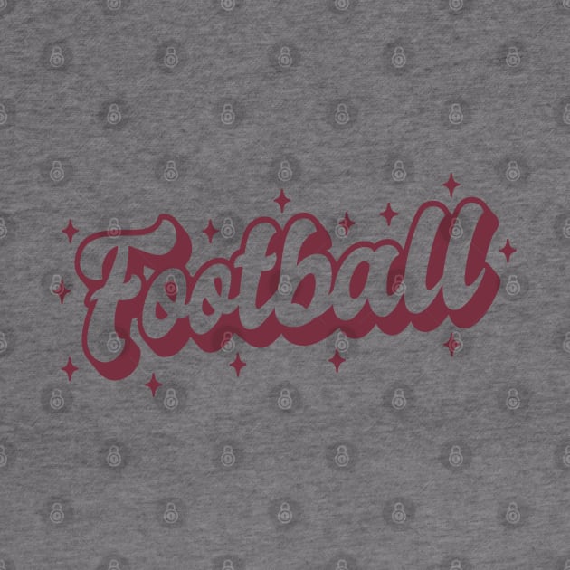 Sparkly American Football Lettering by RubyCollection